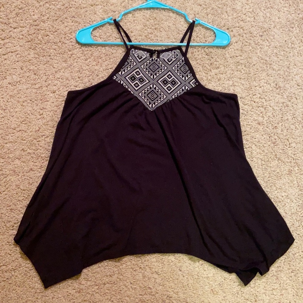 Black tank top